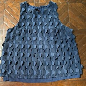 Maeve by Anthropology navy top size 6.